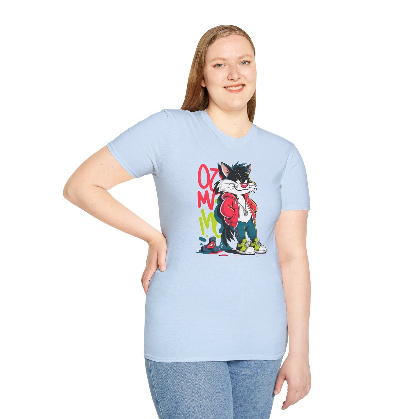 Cartoon T Shirt With Animals And Animation Tee For Unisex Softstyle Gildan 64000