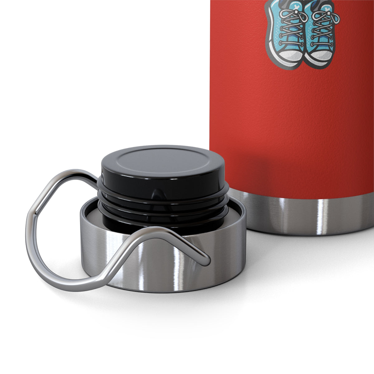 22oz Copper Insulated Water Bottle with Cartoon Design - CV82