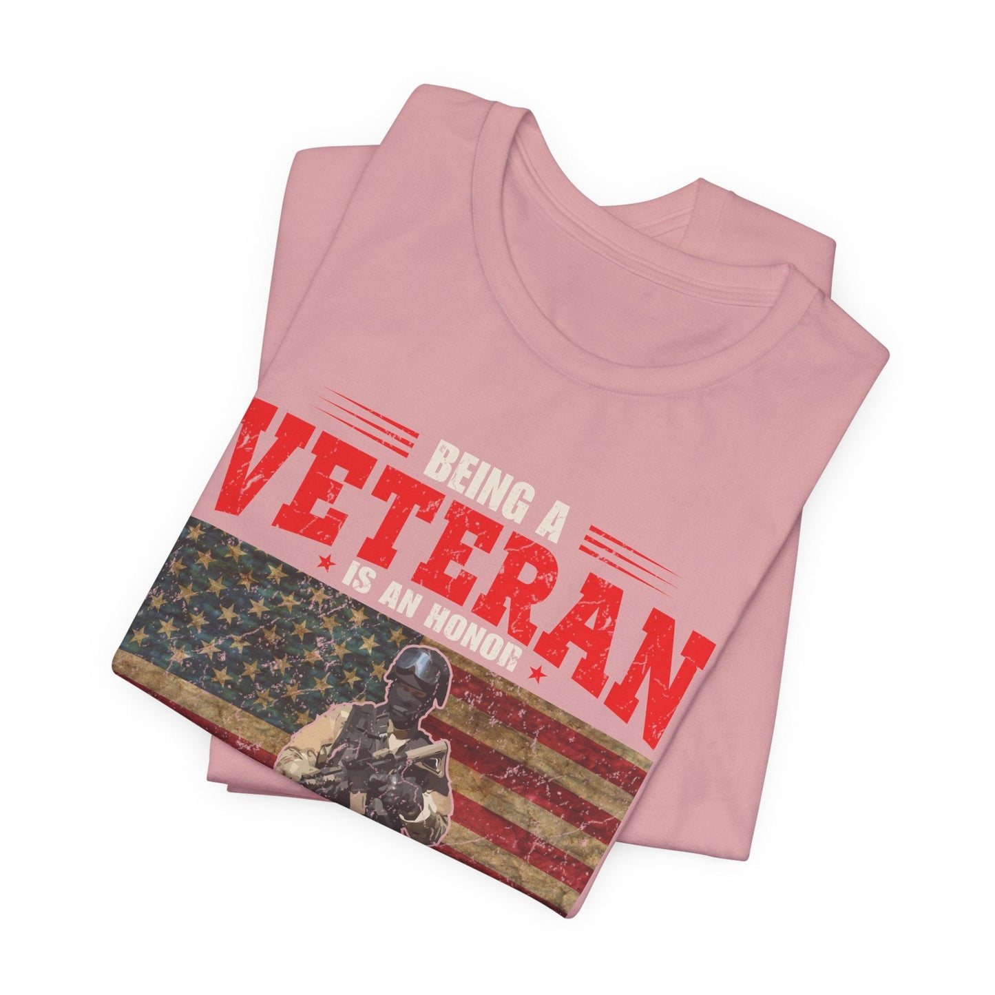 Army Veteran Patriotic Graphic Design Unisex Cotton T-Shirt v34