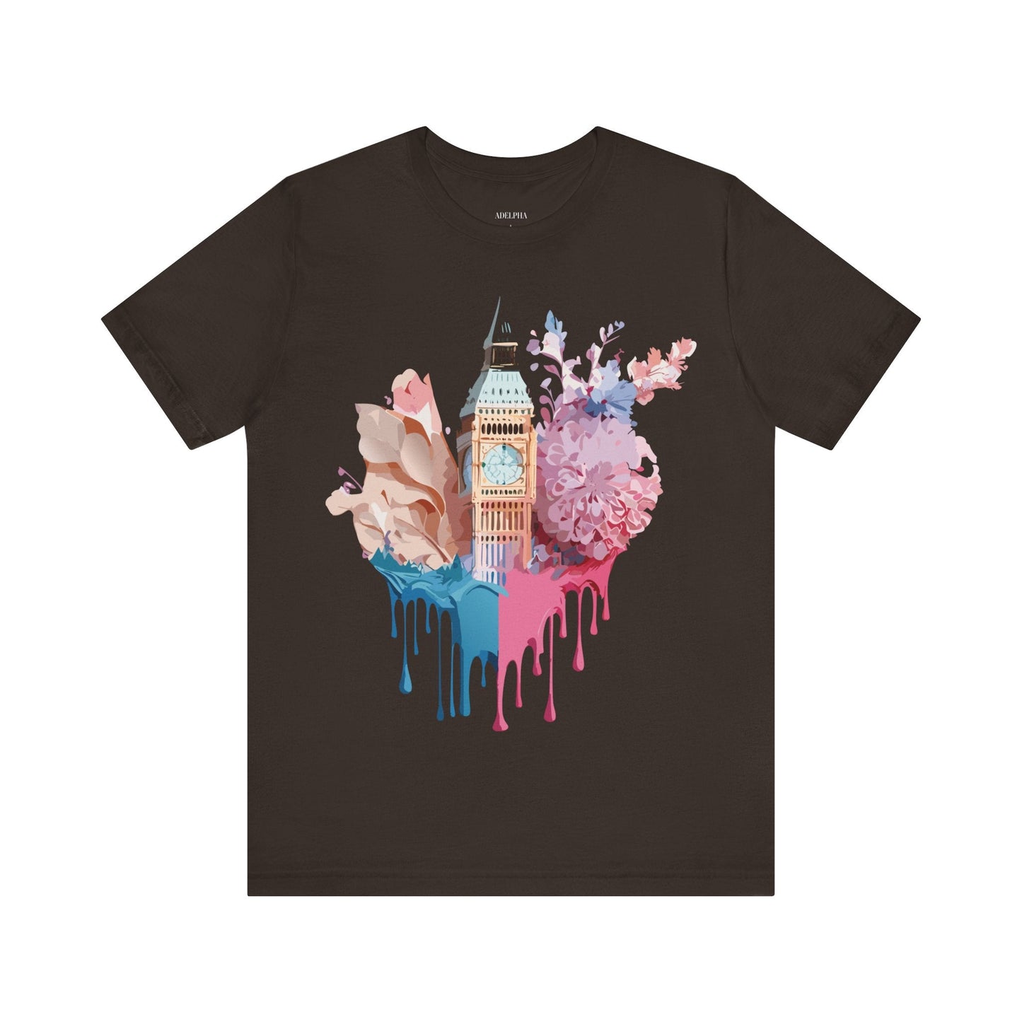 Adelpha Unisex London Tour Graphic Tee With Vintage Inspired Artwork Short Sleeve
