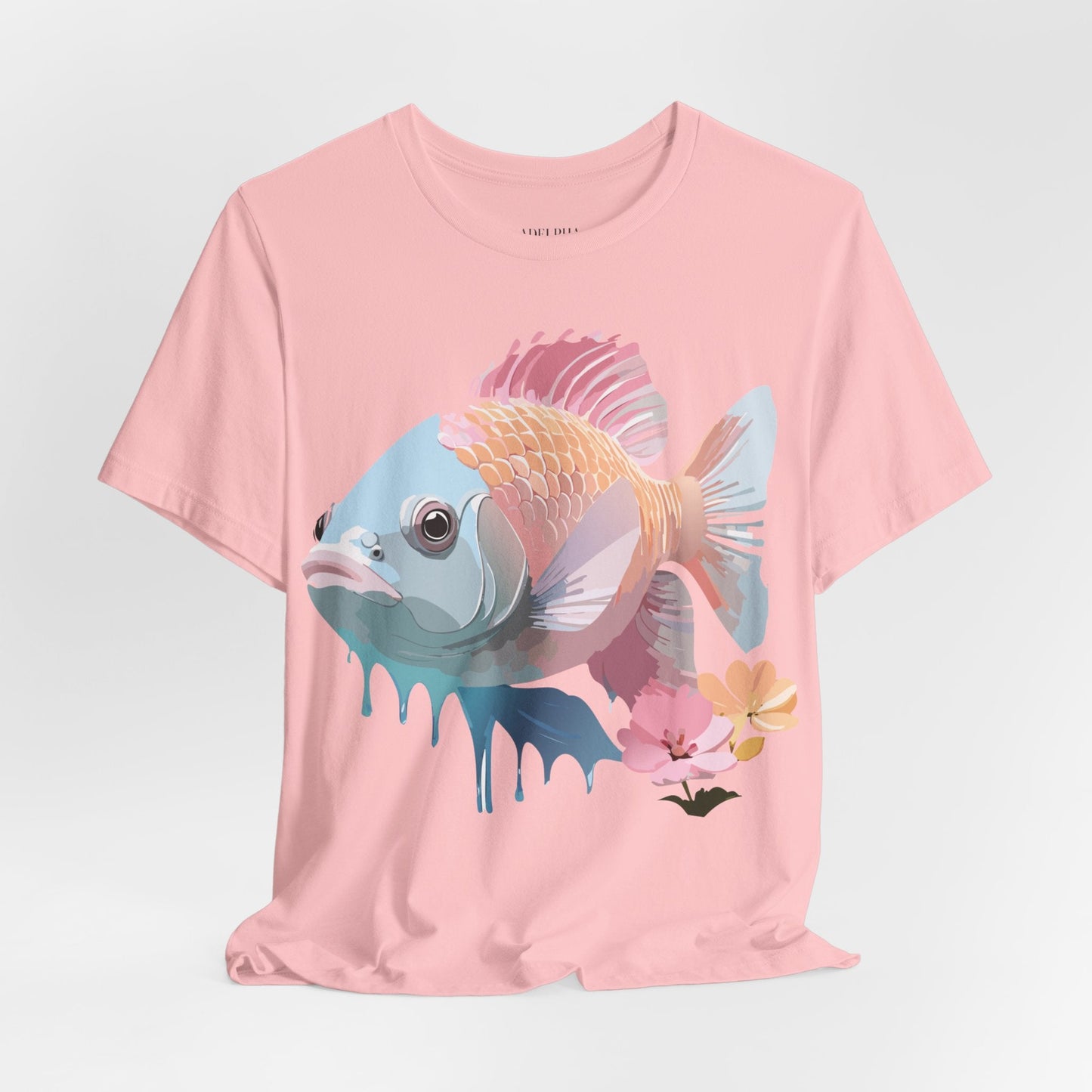 Fish Graphic Unisex 100 Cotton Vintage Artwork Tee 1