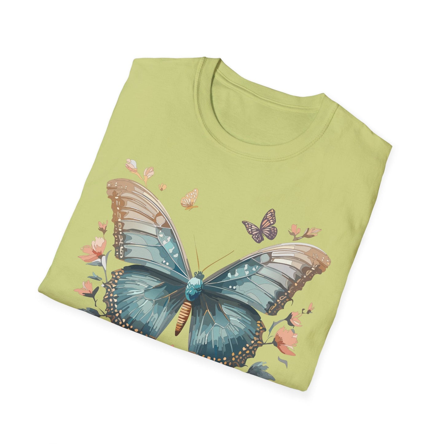 Butterfly Shirt Unisex Monarch T Shirt Gildan Softstyle 64000 Ring Spun Cotton Tee Breathable Comfort