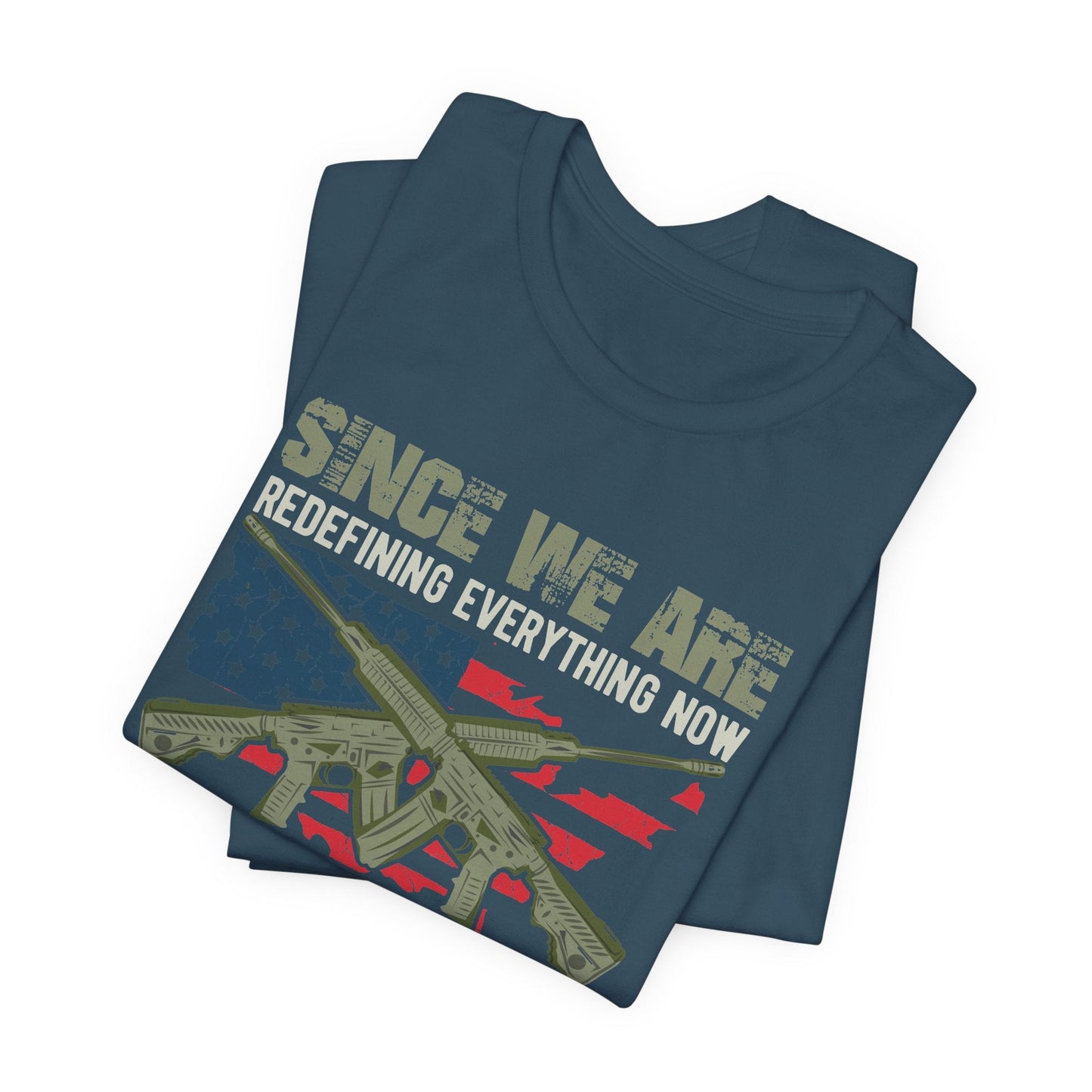 Army Veteran Patriotic Graphic Design Unisex Cotton T-Shirt v14