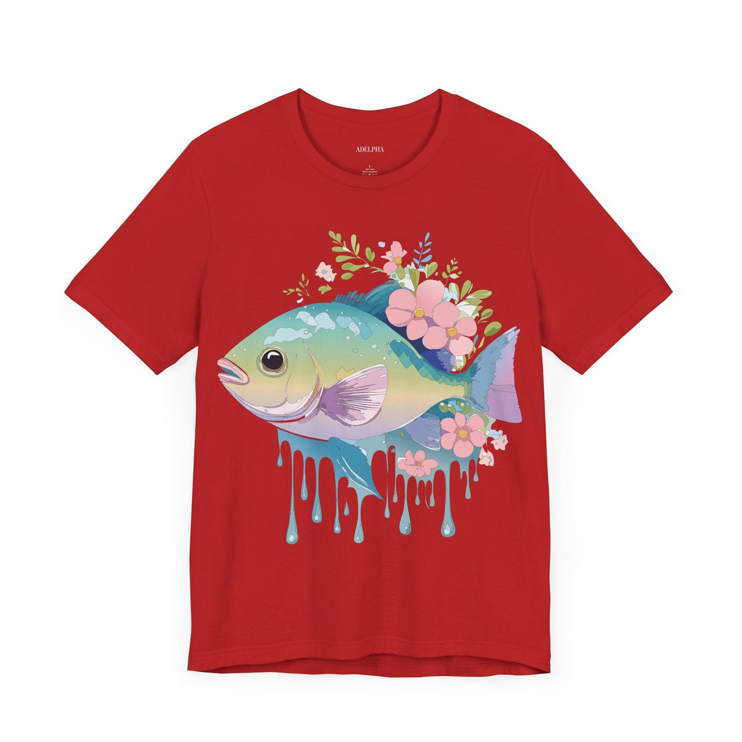 Fish Graphic Unisex 100 Cotton Vintage Artwork Tee 1