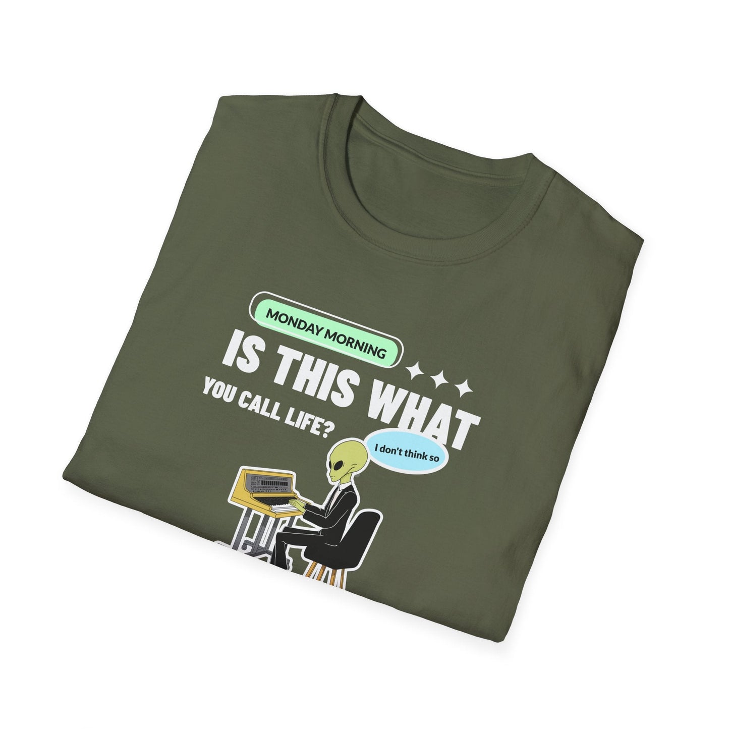 Alien Office Worker T-Shirt Unisex Cotton