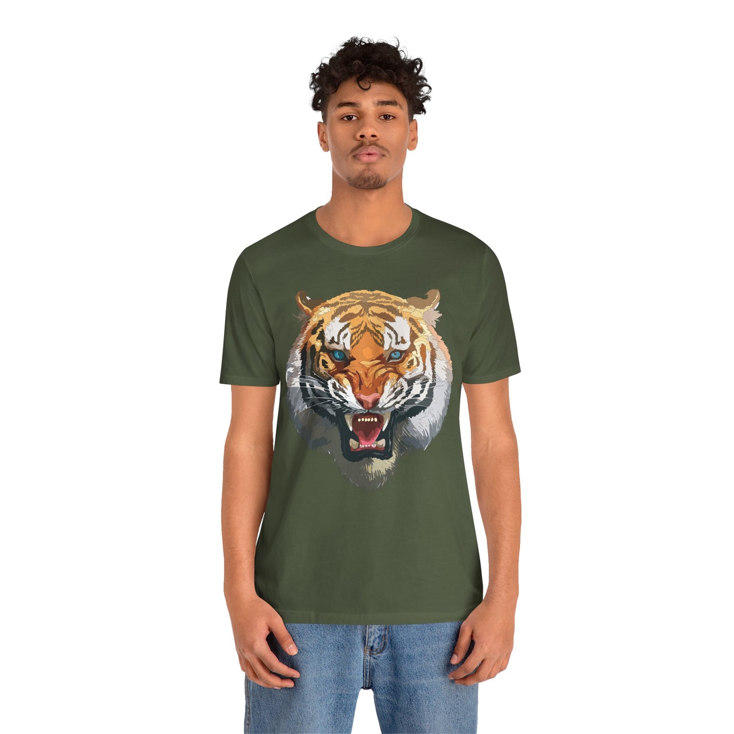 Tiger Shirt, Animal Shirt, T-Shirt with Tiger, Art Design Tee, Wild Animals Tees, Safari T-Shirt, Graphic Design Tee 15