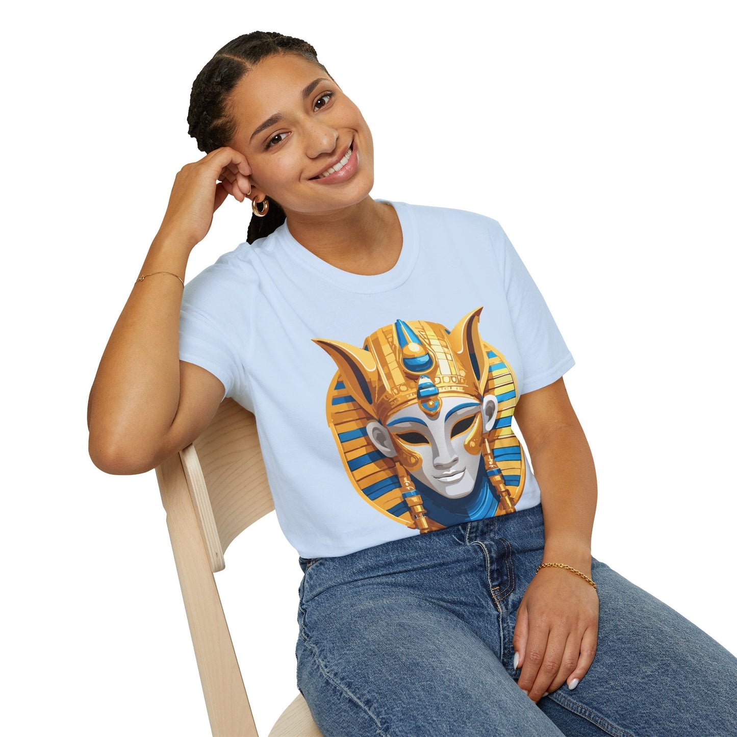 Mask Tee Shirt Unisex Masquerade Design Artwork Gildan Softstyle 64000 Cotton Tee
