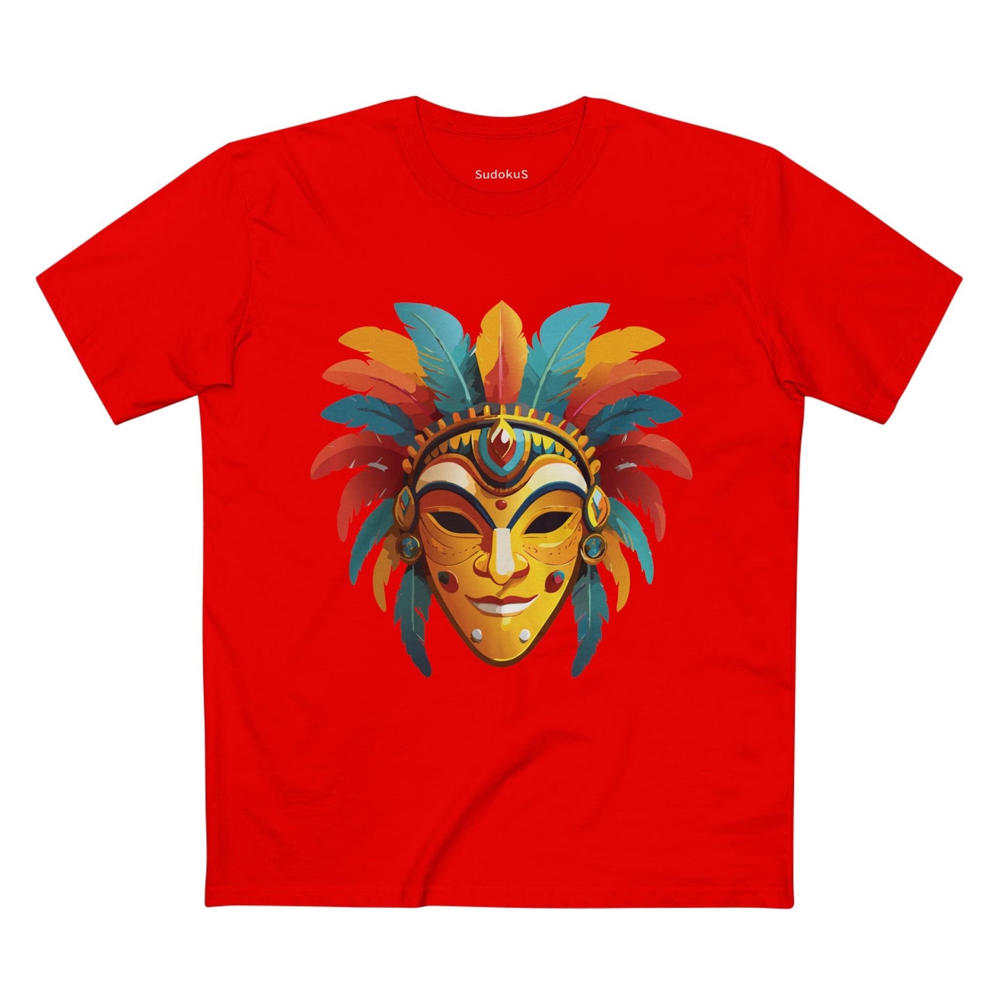 Mask Graphic Unisex 100 Cotton Staple Tee 3