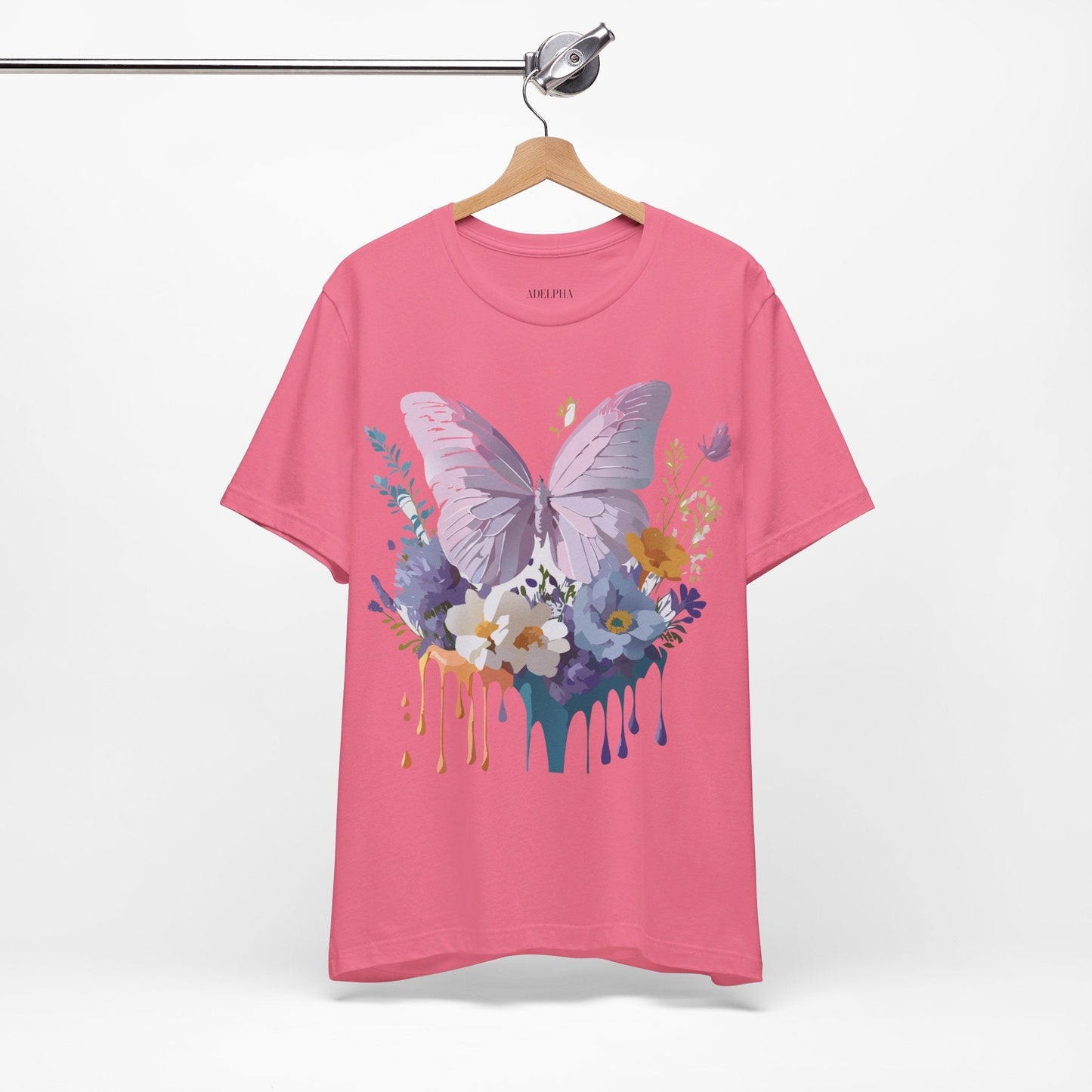 Adelpha Graphic Butterfly Unisex Short Sleeve Graphic Tee Art Design