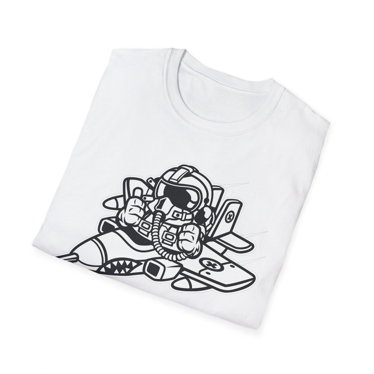 Unisex Cotton T-Shirt with Cartoon Graphic Design