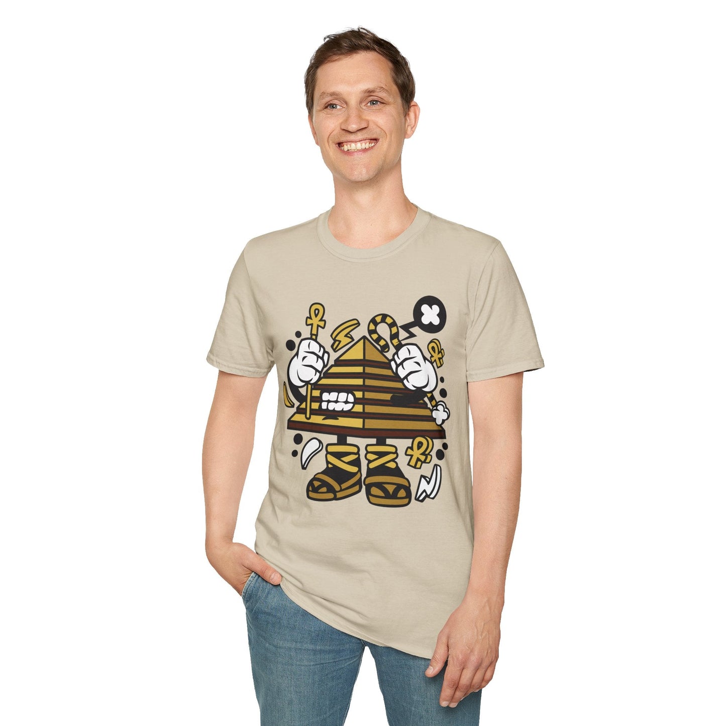 Cartoon T Shirt Animation T Shirt Funny Tee Shirt Short Sleeve Unisex Gildan Softstyle 64000 Cotton