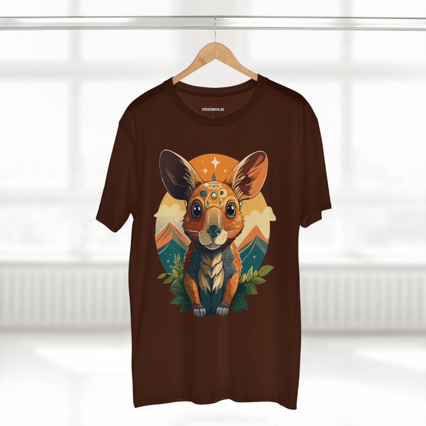 Rabbit Animals Shirt Unisex Premium Cotton Tee With Original Art Design From Retro2Nova Collection Premium Art Apparel