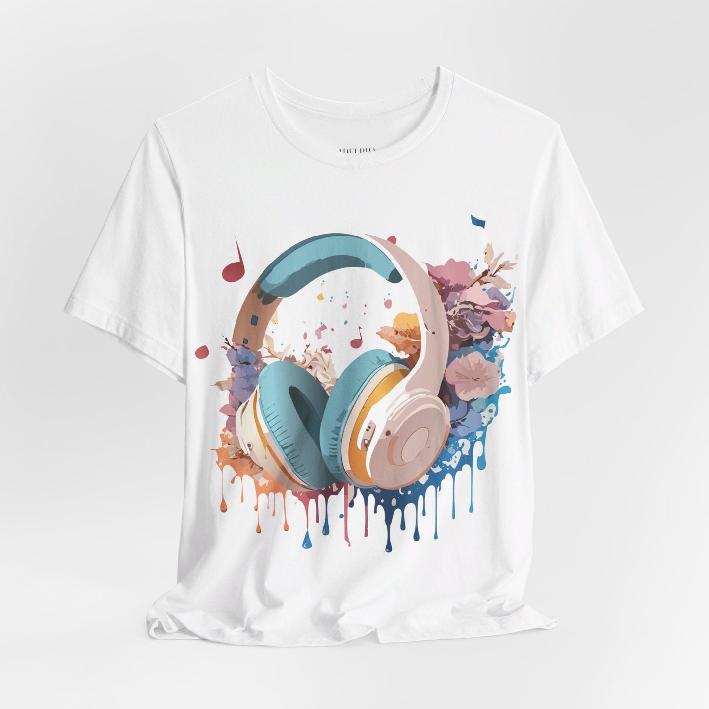Unisex Graphic Tee Adelpha Art Design Vintage Music Inspired Short Sleeve Jersey Premium