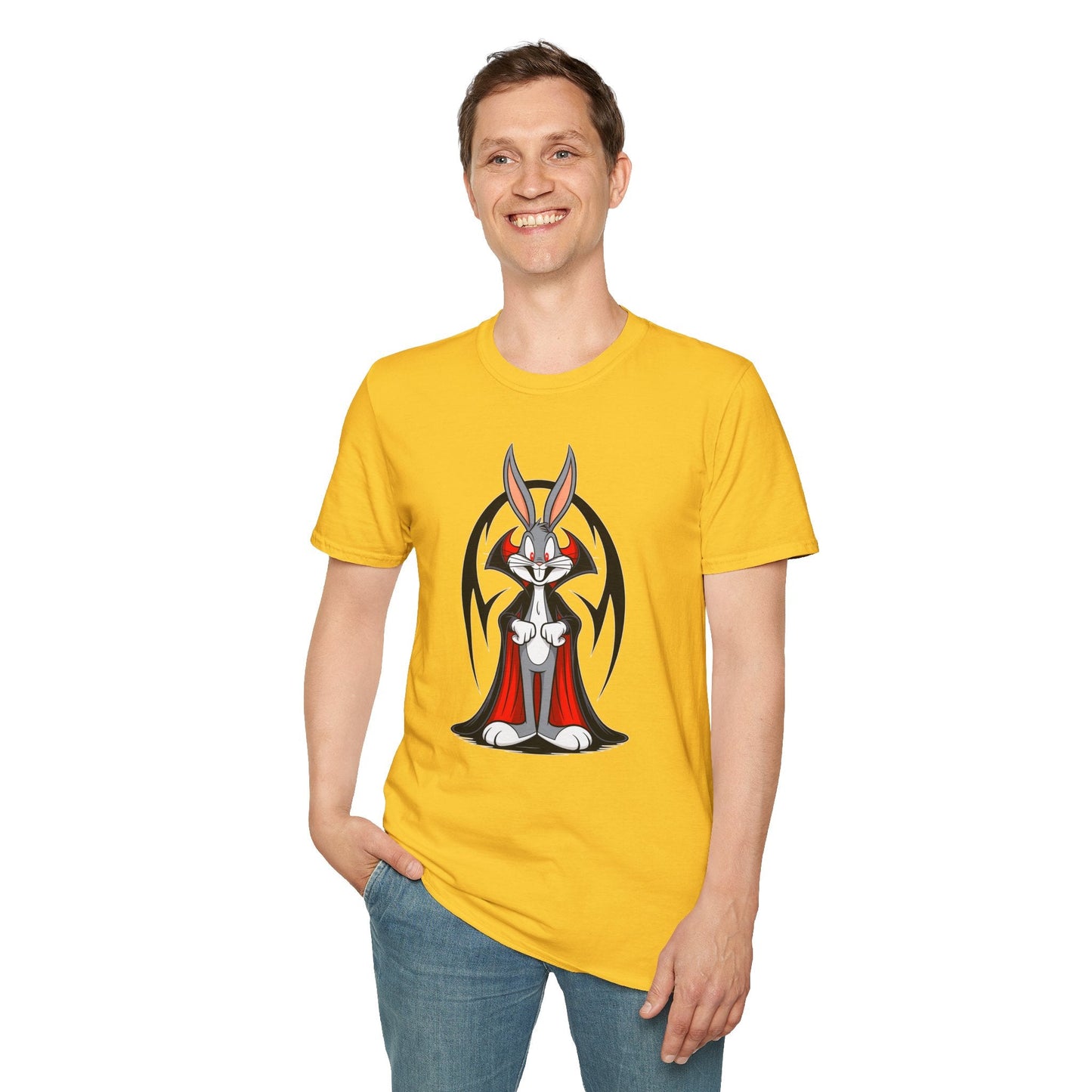 Bugs Bunny Shirt Unisex T Shirt Cartoon Design Gildan Softstyle 64000 Premium Cotton Tee