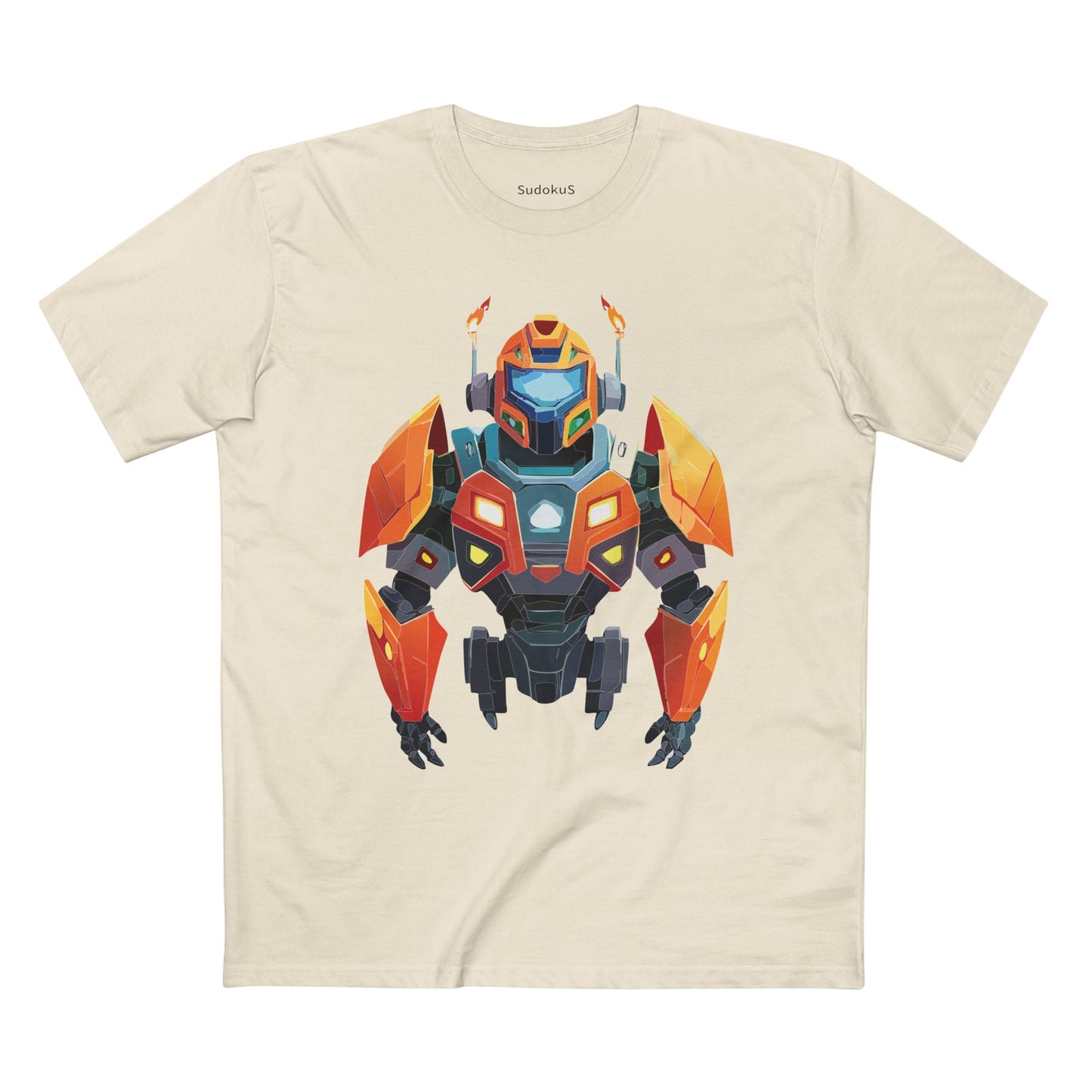 Cyborg Robot Graphic Unisex 100 Cotton Staple Tee 2