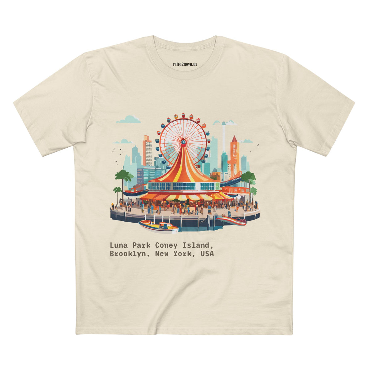 Luna Park Coney Island Carousel T-Shirt | Brooklyn New York Tee