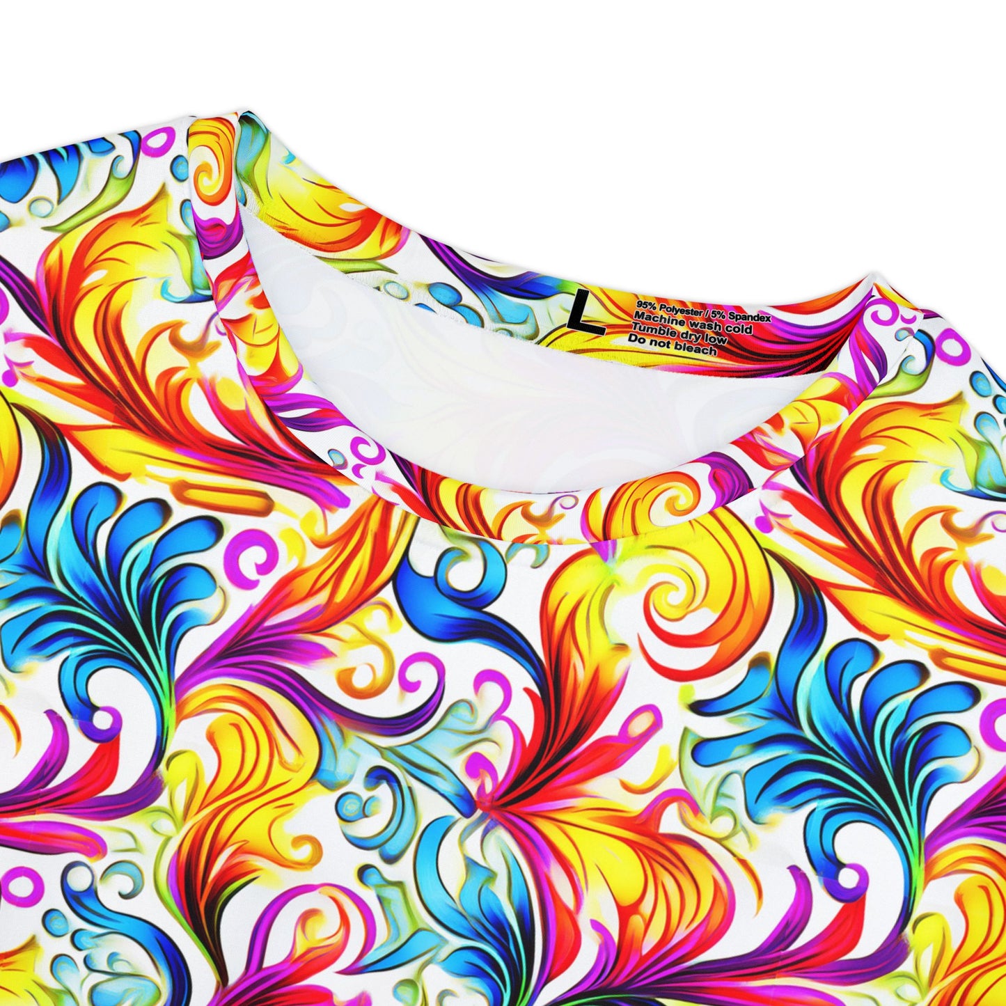 Women Poly Span T-Shirt with Floral Print