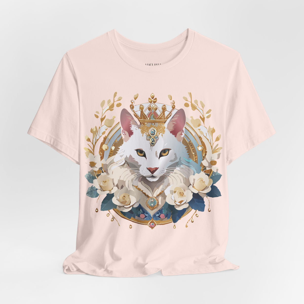 Medallion Graphic Unisex Cotton Bella+Canvas Tee with Floral Art Design m55