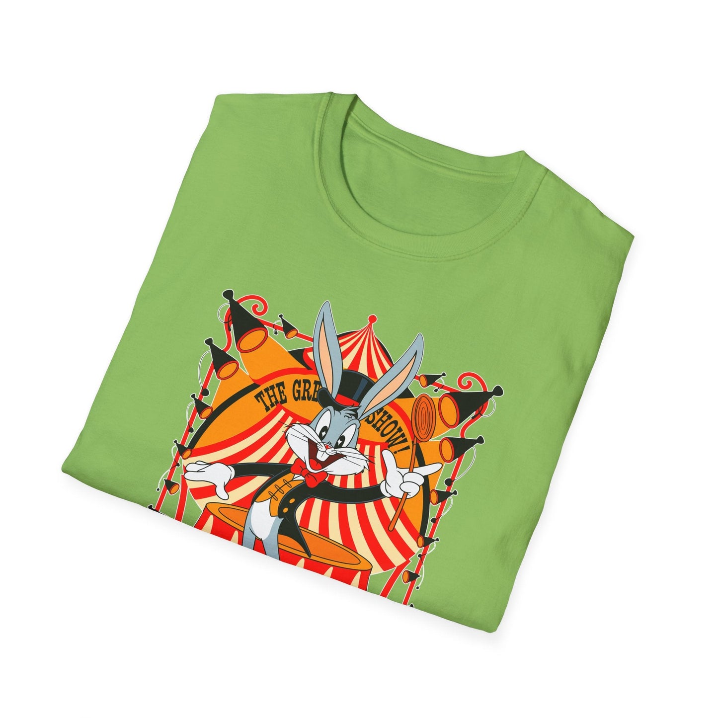 Cartoon Bunny Graphic Unisex Cotton Animal Animation Artwork Design Tee 43