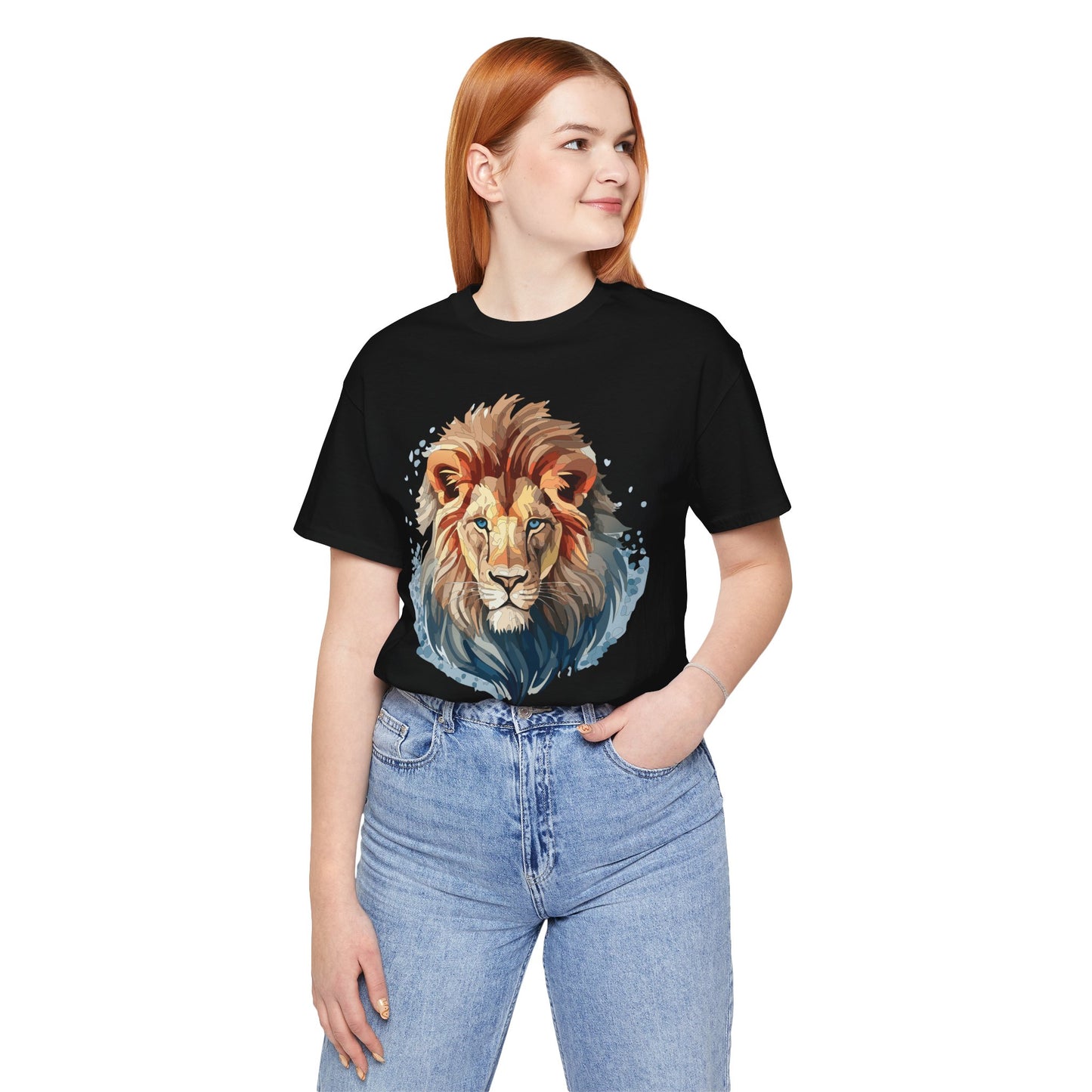 Lion Shirt, Animal Shirt, T-Shirt with Lion, Art Design Tee, Animal Tees, Safari T-Shirt 12
