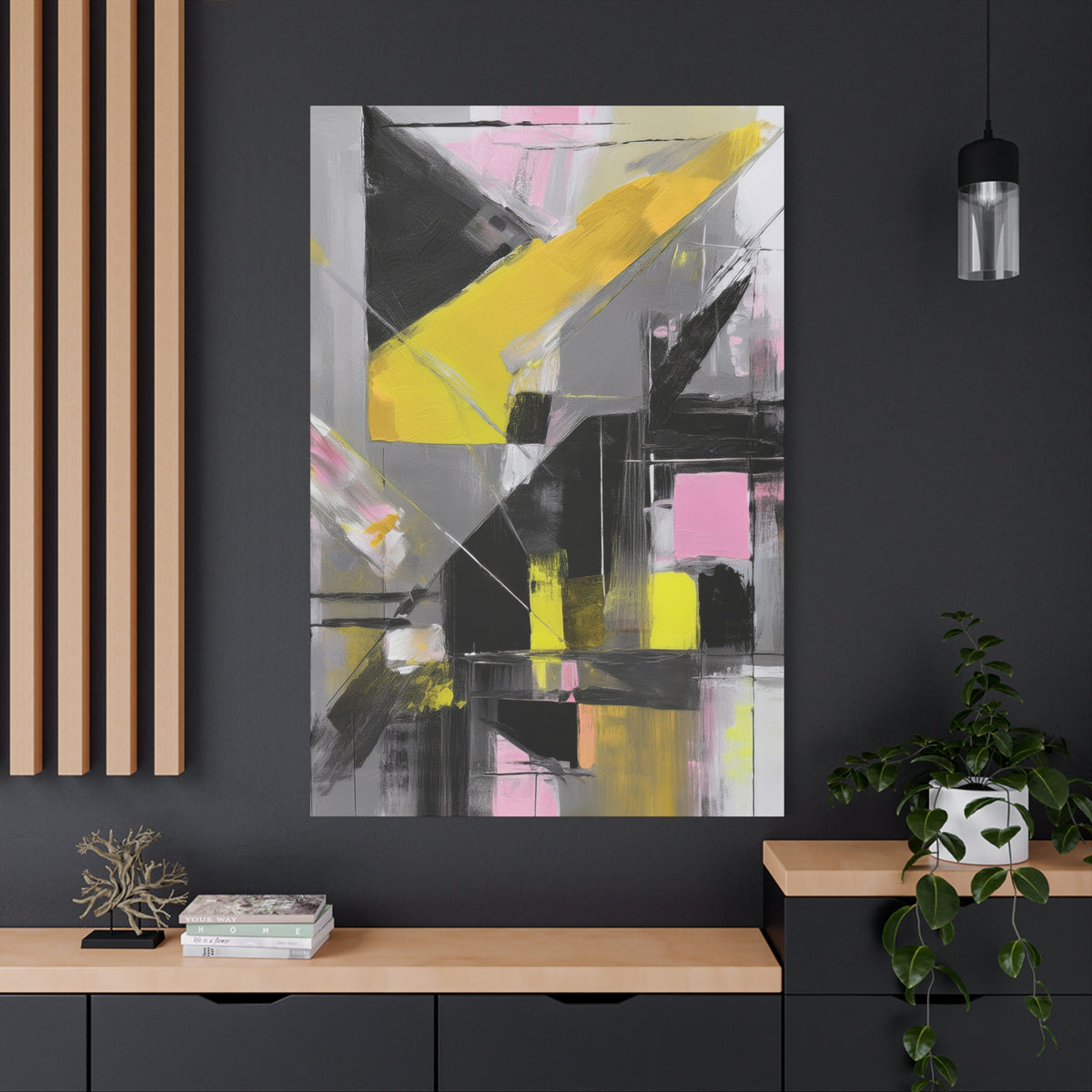 Abstract Geometric Painting Print Canvas 20x24,20x30,24x30 24x32,24x36,30x40 32x48,36x48,40x60 Pine-Wood Inner Frame ABS-38