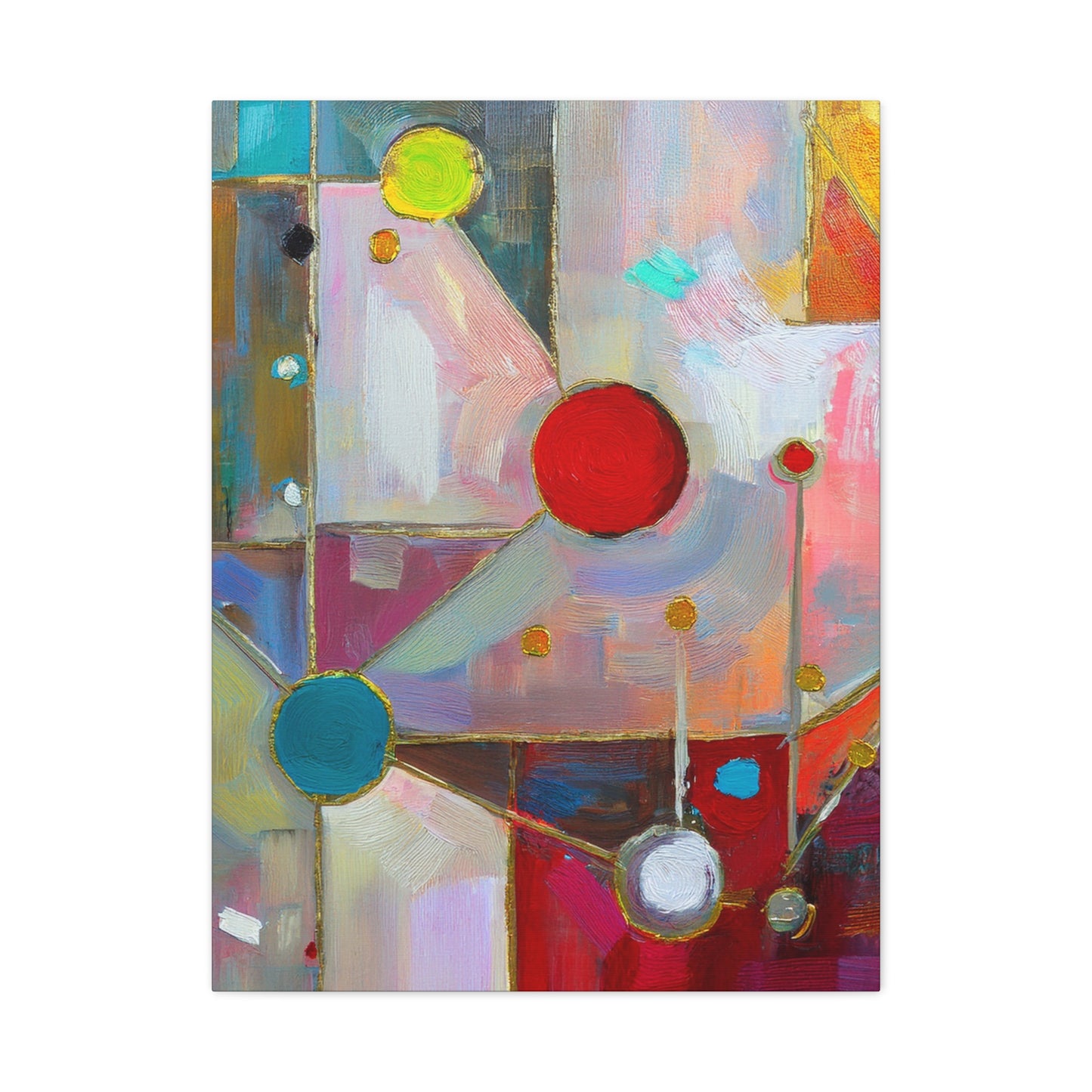 Abstract Oil Painting Print Canvas 20x24,20x30,24x30 24x32,24x36,30x40 32x48,36x48,40x60 Pine-Wood Inner Frame ABS-175