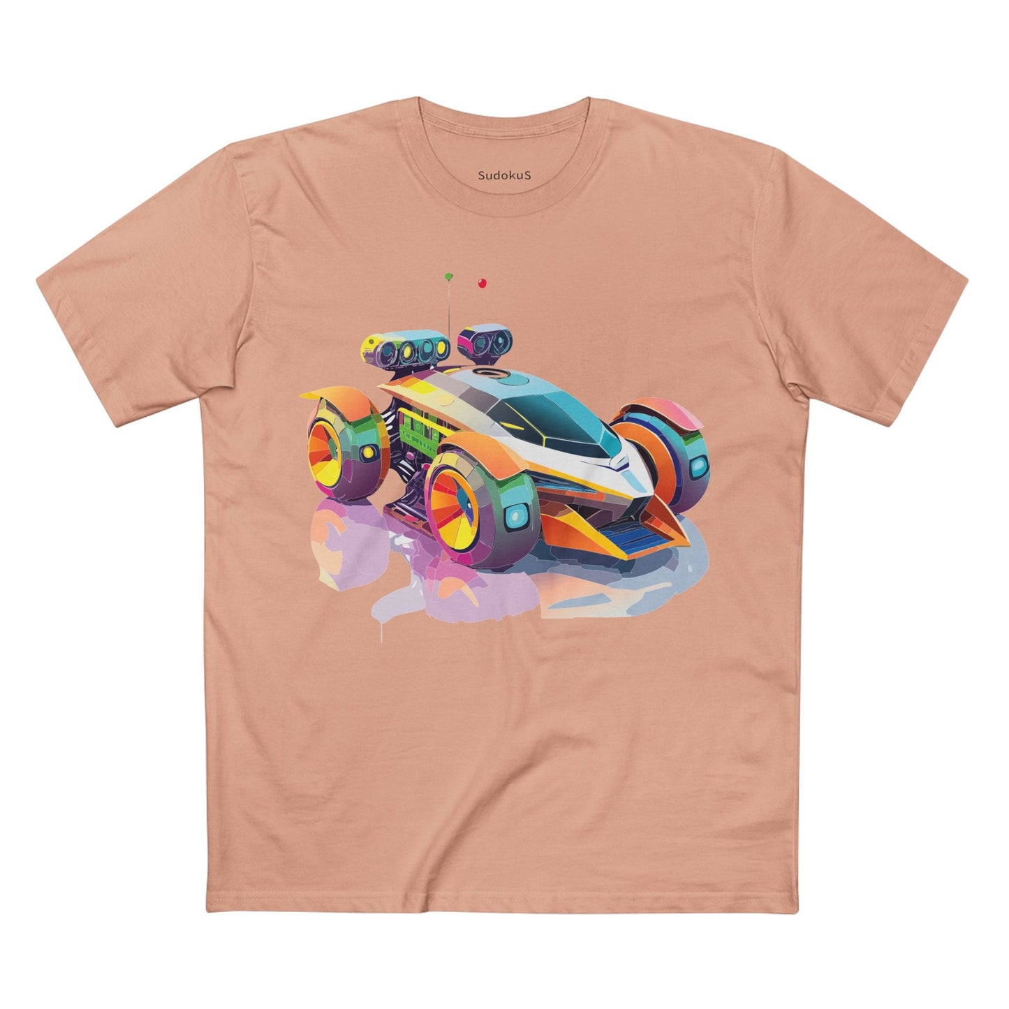 Car Graphic Unisex 100 Cotton Staple Tee 26