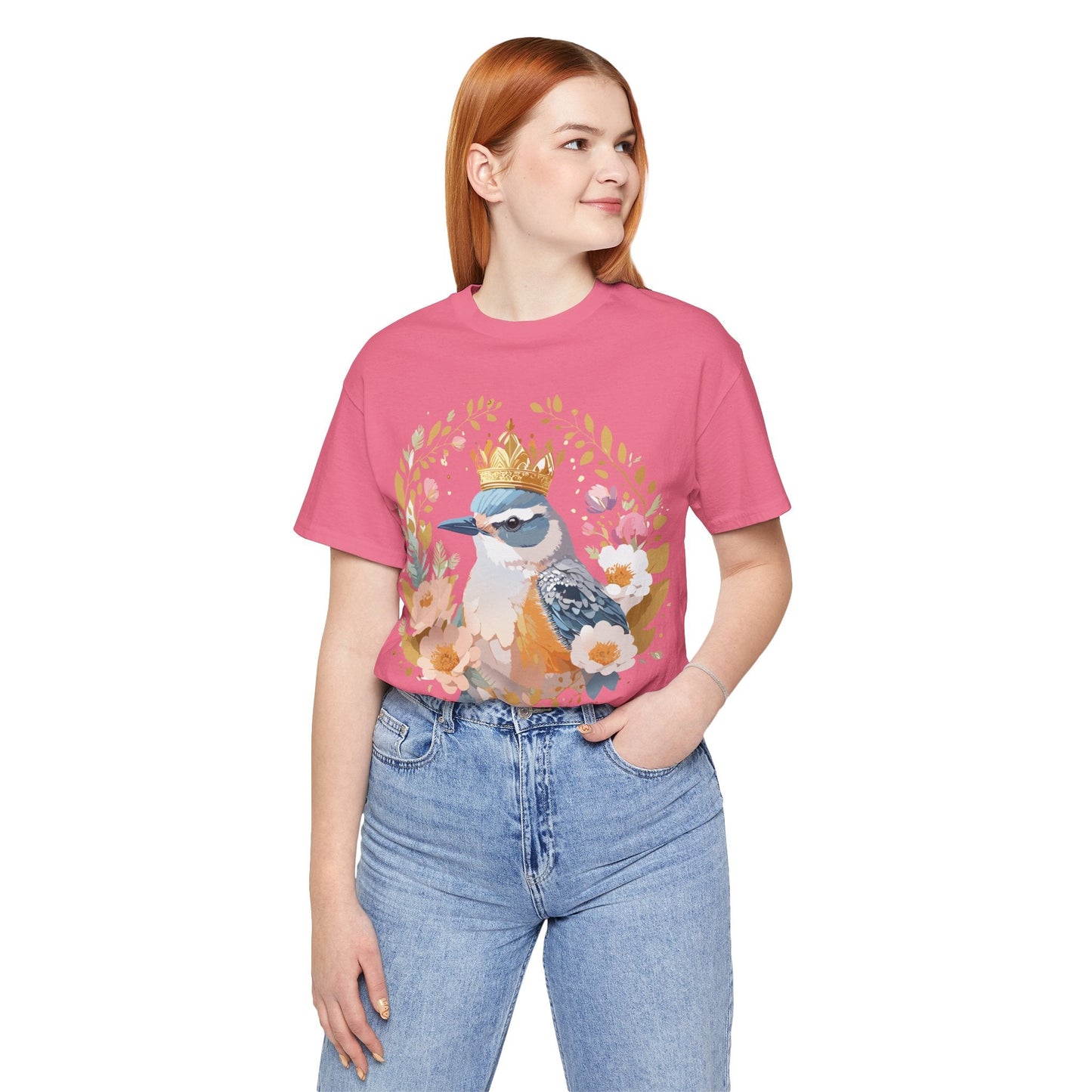Medallion Graphic Unisex 100 Cotton Vintage Animal Medal Artwork Tee 33