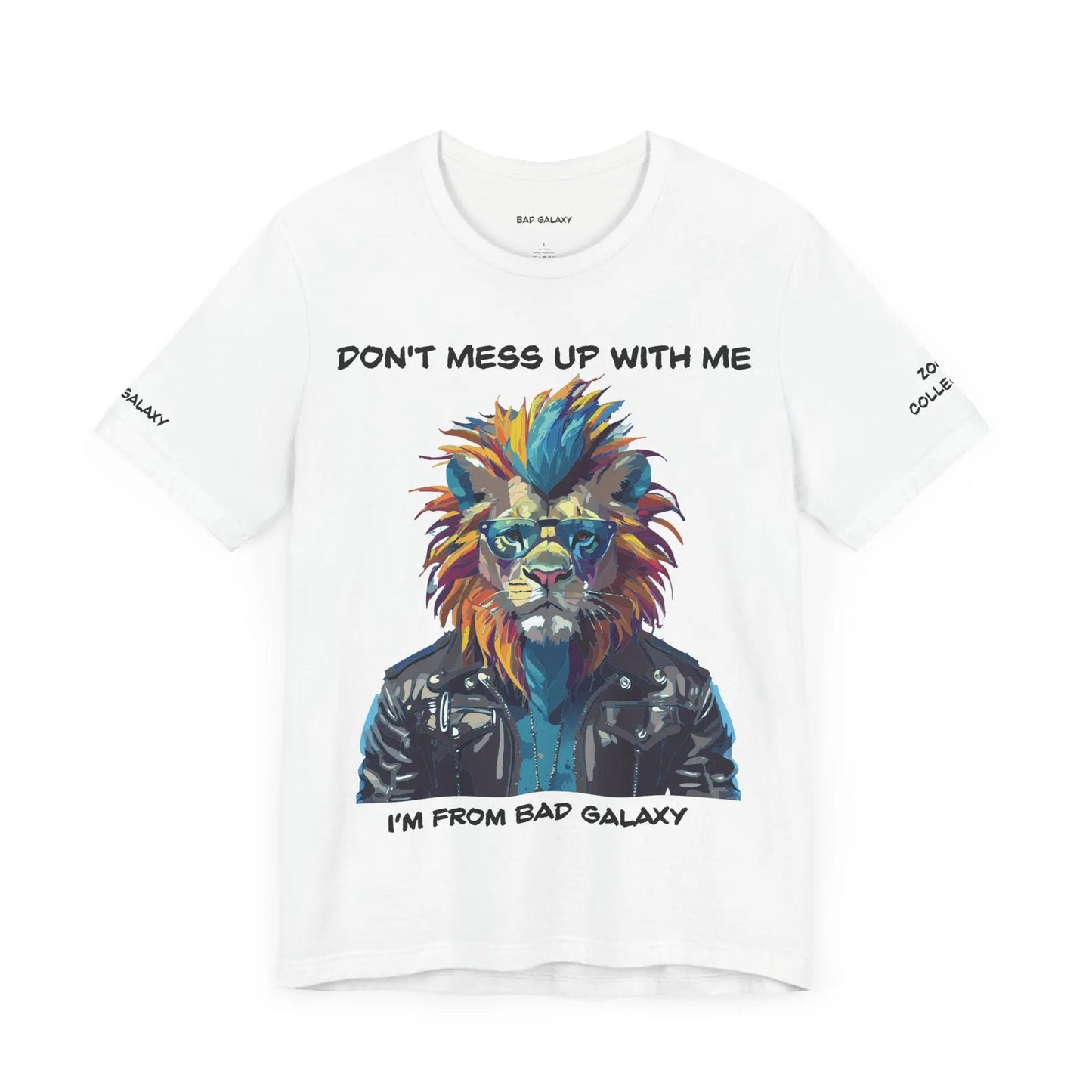 Bad Galaxy Animal T Shirt 100 Percent Cotton Eco Friendly Ink USA Printed Durable Stitching