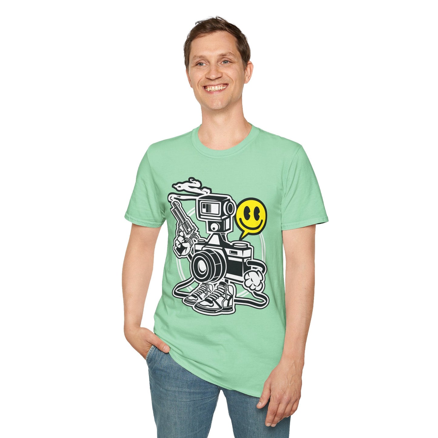 Cartoon T Shirt Animation Graphic Tee Unisex Funny Tee Shirt Gildan Softstyle 64000