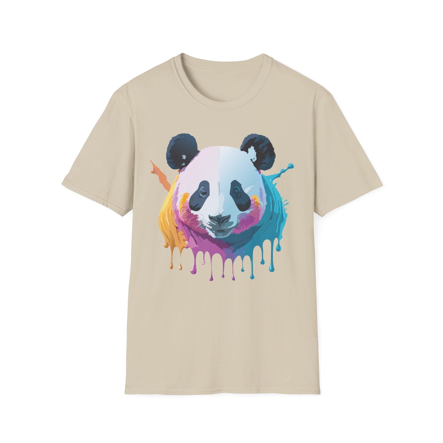 Panda Shirt Unisex T Shirt Softstyle Gildan 64000 100 Percent Ring Spun Cotton Animal Tee