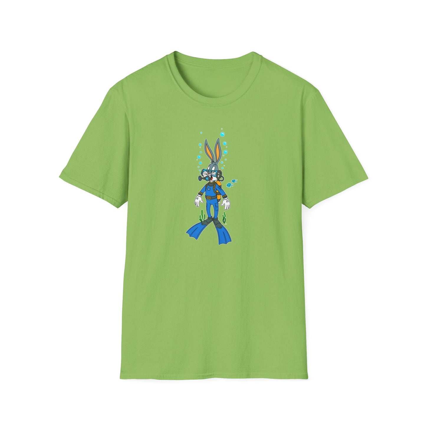 Cartoon Bunny Graphic Unisex Cotton Animal Animation Artwork Design Tee 20