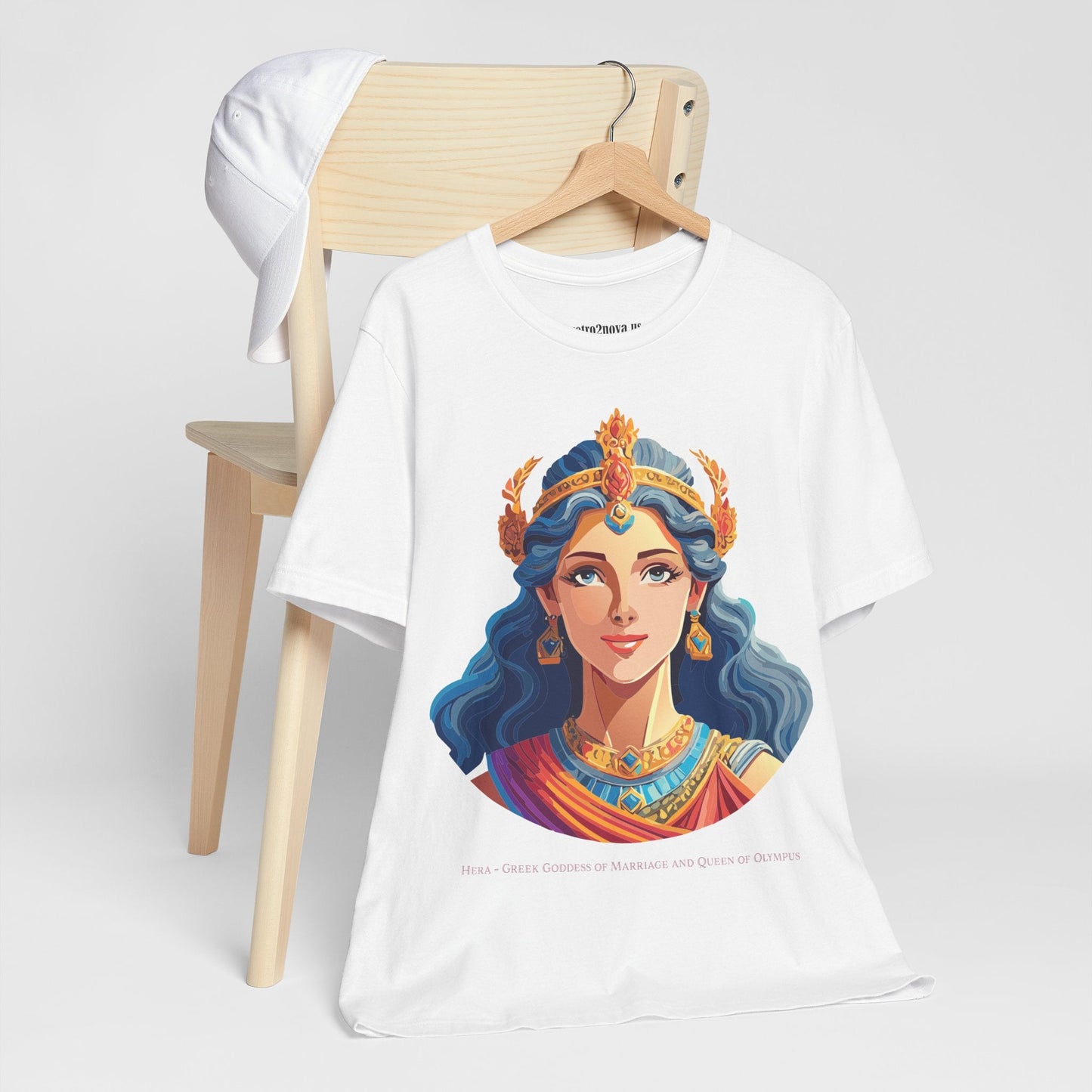 Hera Goddess Shirt Unisex Graphic Cotton Tee Featuring Original Retro2Nova Artwork