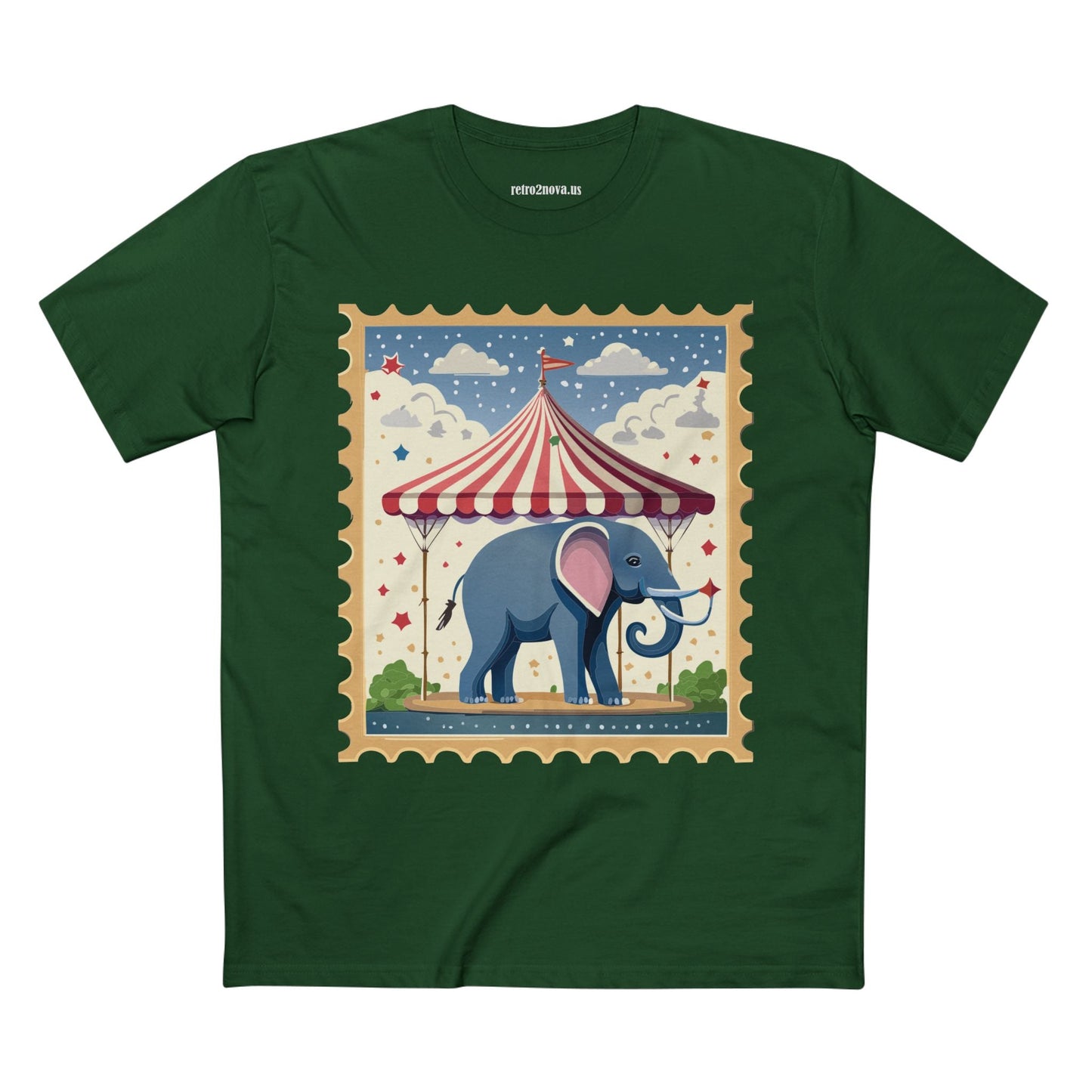 Stamp Shirt Postage Stamp Tee Unisex Premium Cotton Original Art Design Retro2Nova Collection