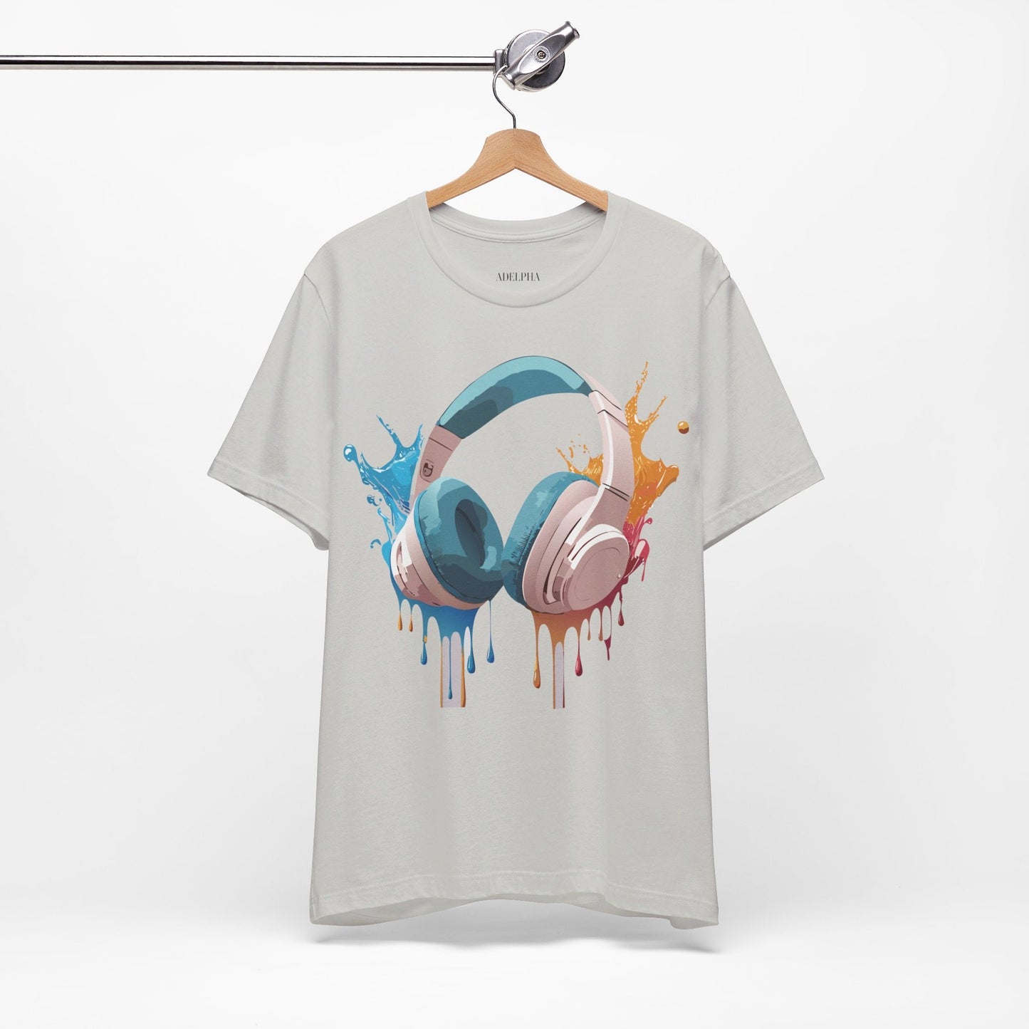 Music Graphic T Shirt Unisex Jersey Short Sleeve With Vintage Inspired Artwork Adelpha