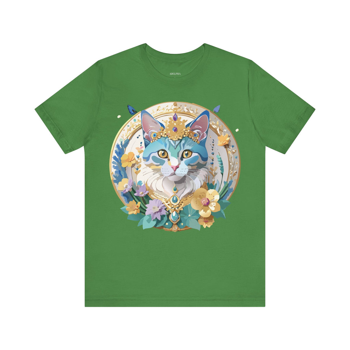 Medallion Graphic Unisex Cotton Bella+Canvas Tee with Floral Art Design m68