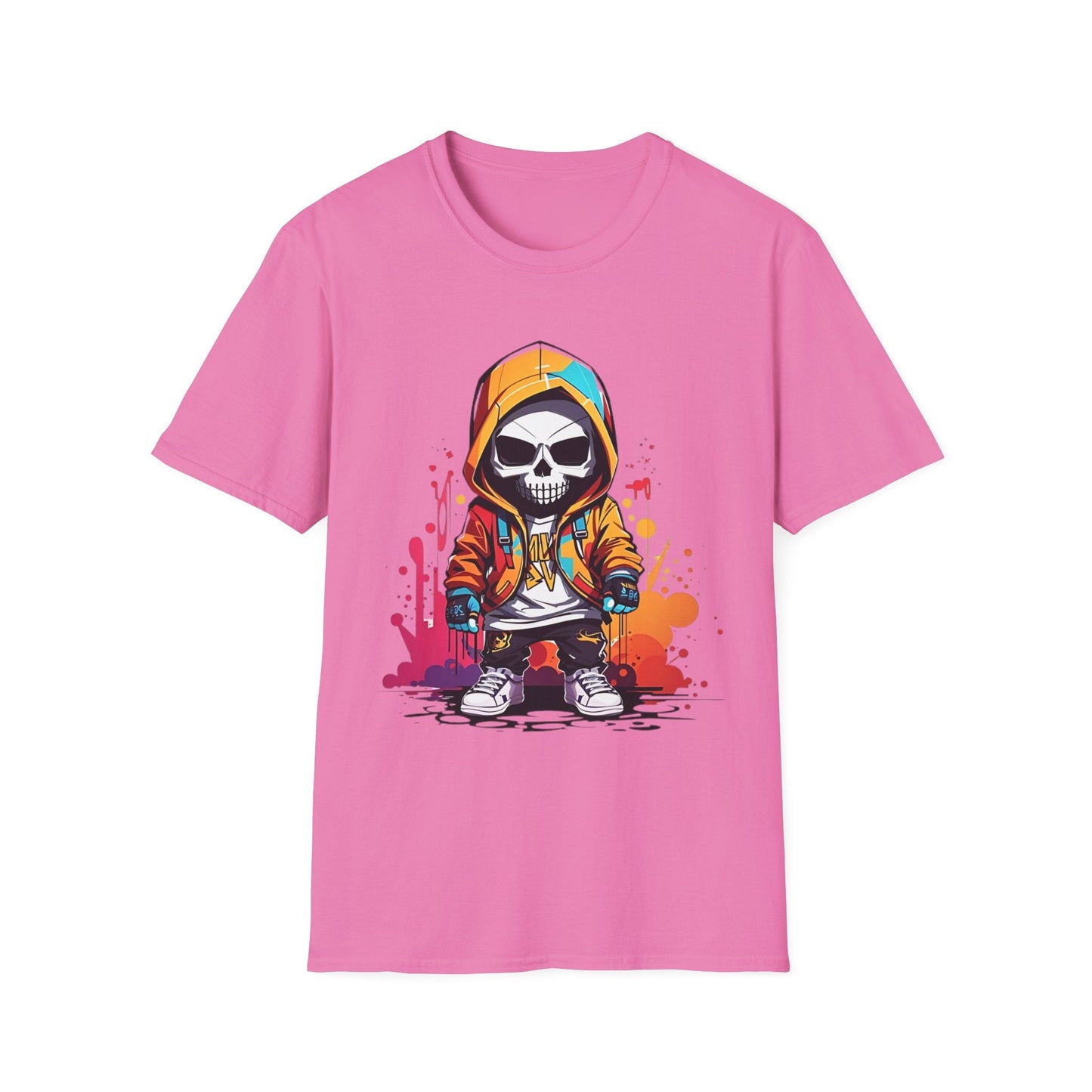 Skull Shirt Unisex Skeleton Graphic Tee Gildan Softstyle 64000 100 Percent Cotton
