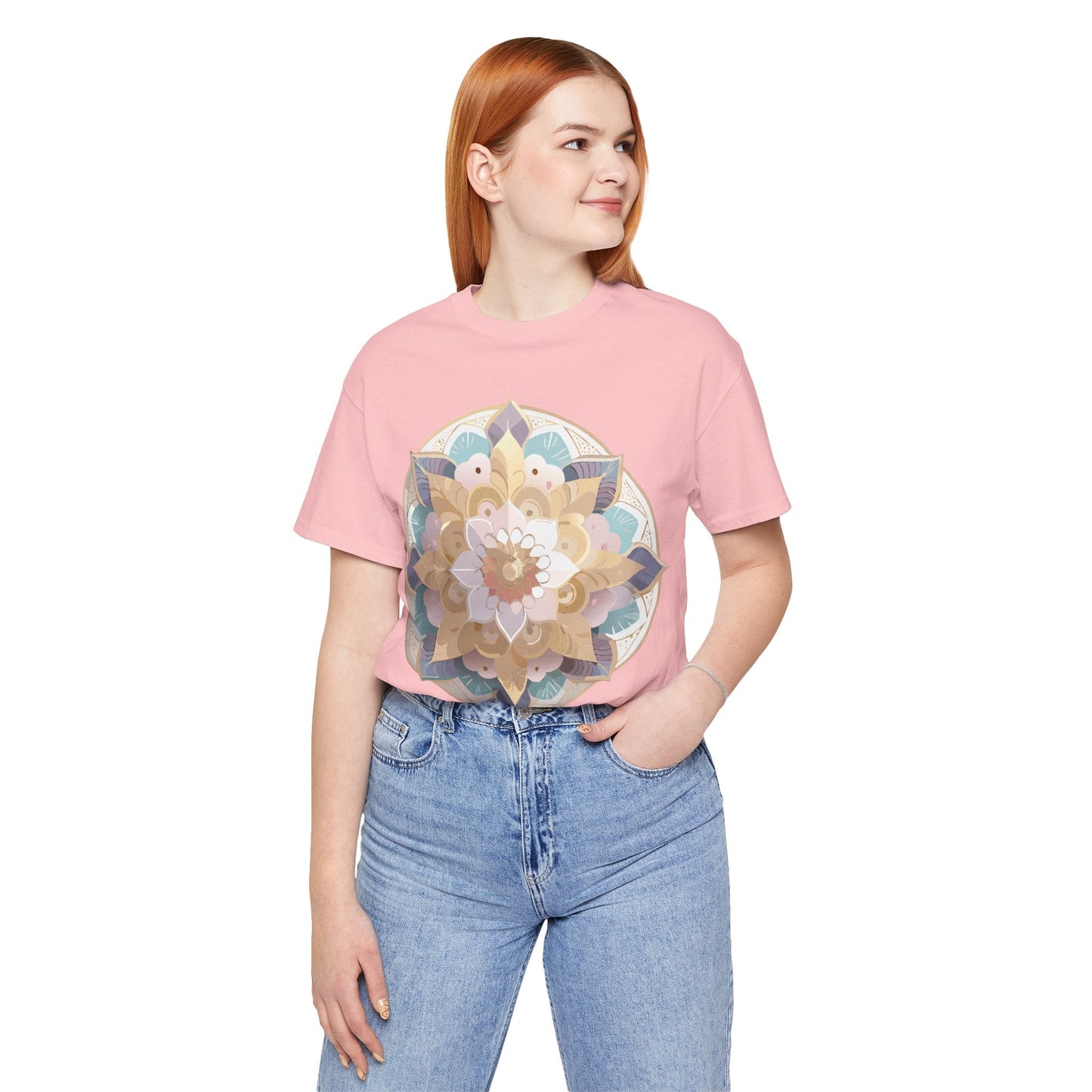 Mandala Graphic Tee Unisex Jersey Short Sleeve Adelpha Art Design Vintage Inspired Artwork