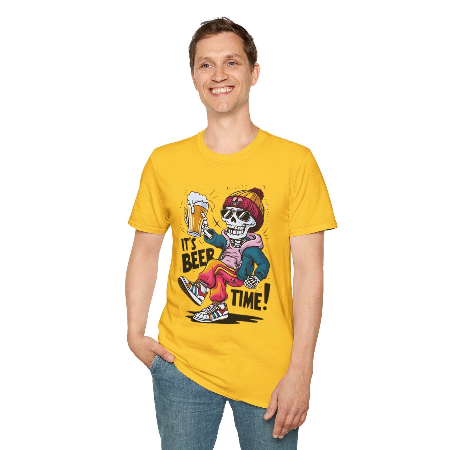 Gildan Softstyle 64000 Skull T Shirt Unisex Skeleton Graphic Tee Premium Comfort