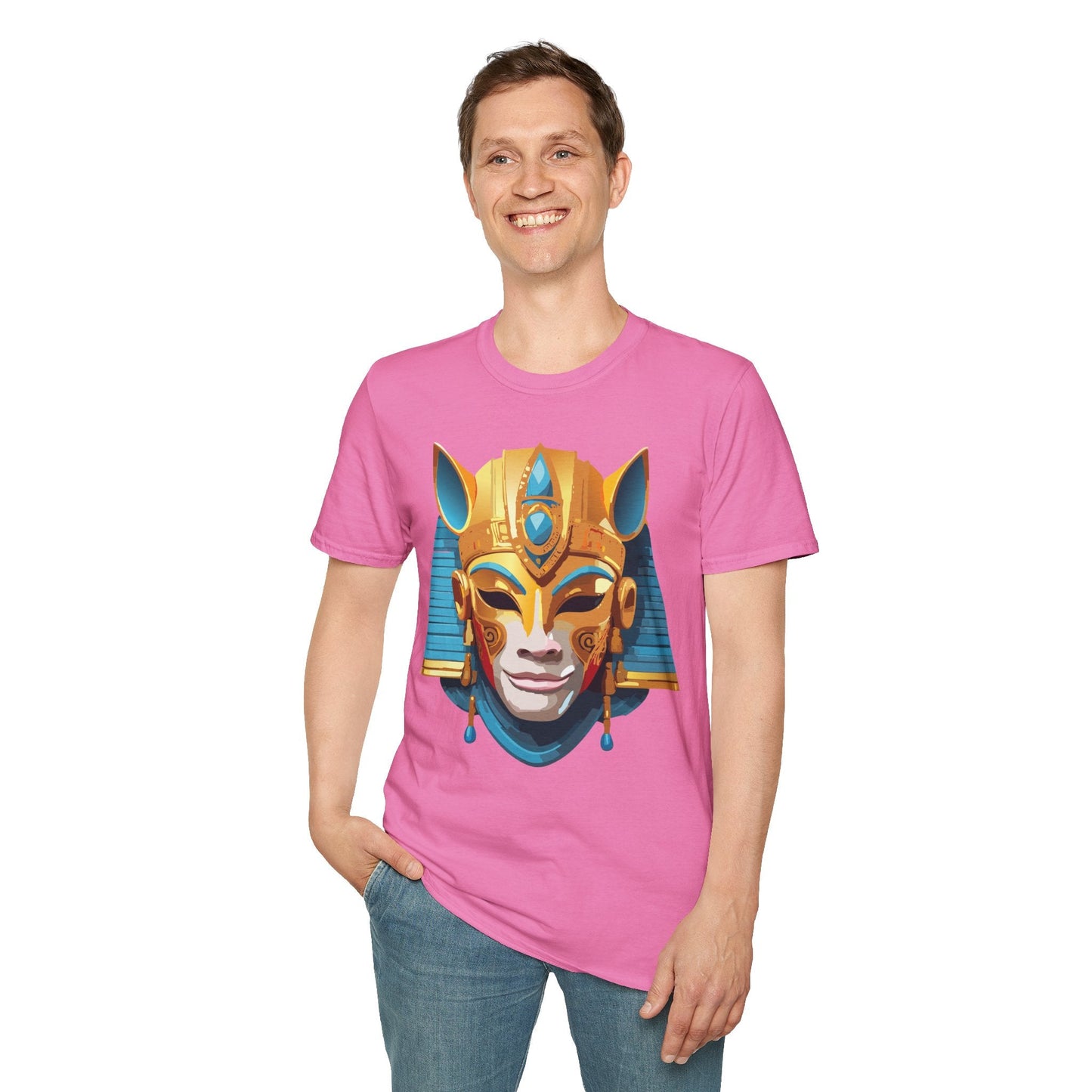 Mask Graphic Unisex Cotton Masquerade Design Artwork Tee 24