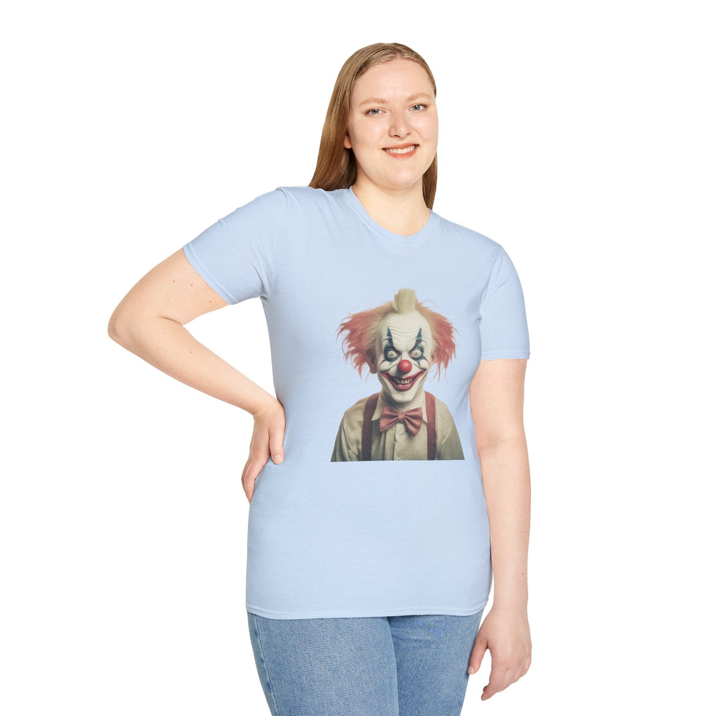 Clown Shirt Circus Tee Gildan Softstyle 64000 One Hundred Percent Ring Spun Cotton Lightweight