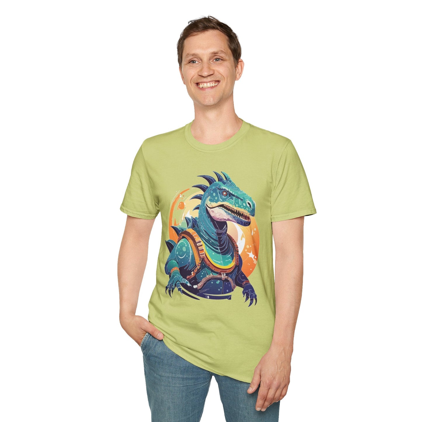 Alien Graphic Unisex Cotton Softstyle UFO Artwork Tee 17
