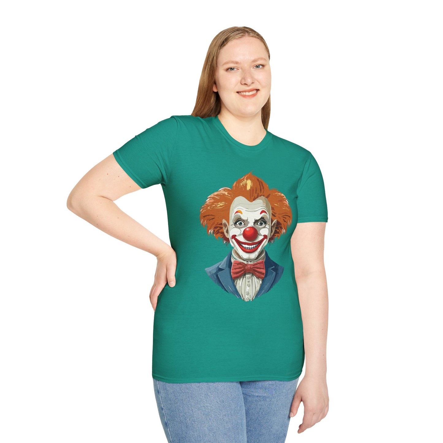 Clown Shirt Unisex Funny Man Circus Tee Softstyle Gildan 64000 Short Sleeve Shirt Premium