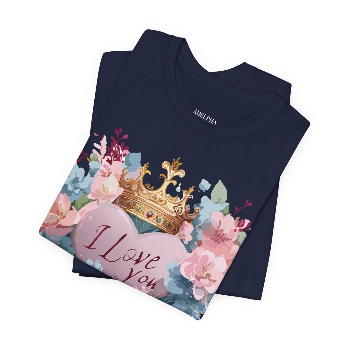 Valentine Graphic Tee Unisex Short Sleeve Jersey Shirt Adelpha Vintage Art Design