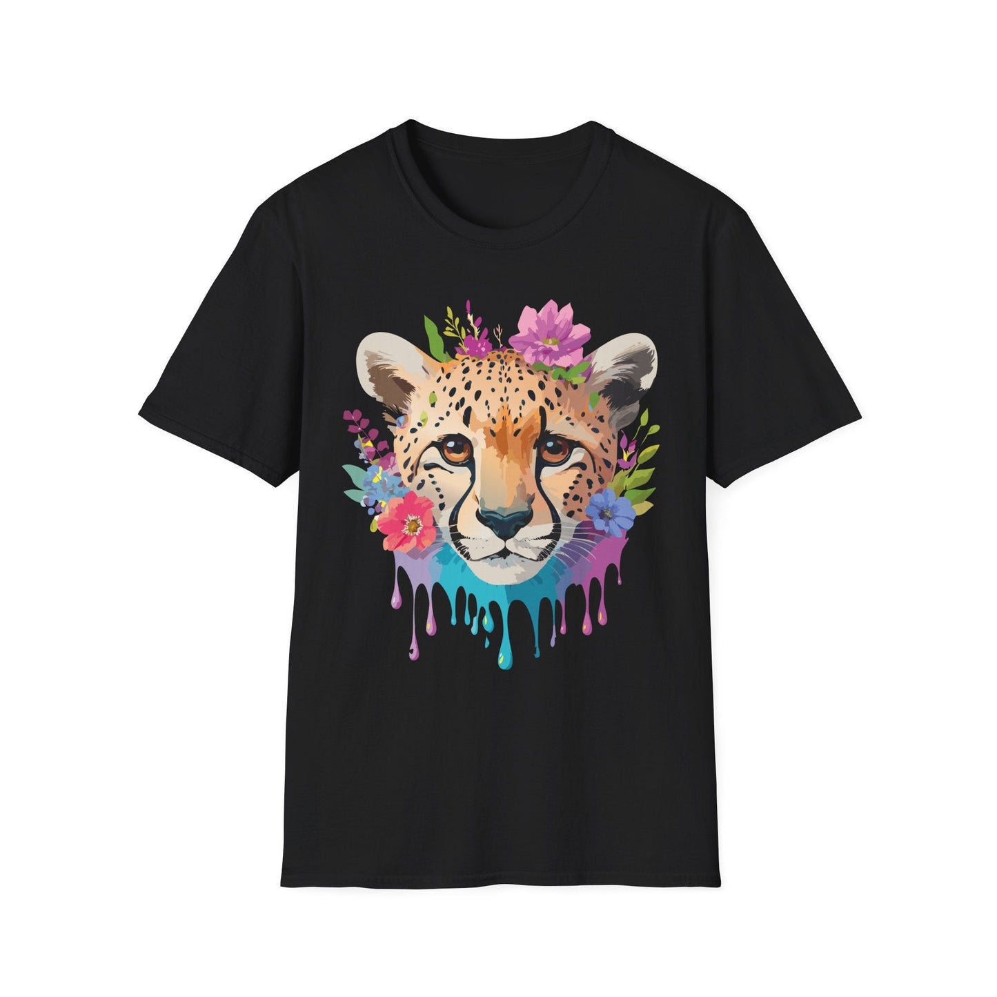 Cheetah Print Unisex Softstyle T Shirt Gildan 64000 Tee For Everyday Comfort