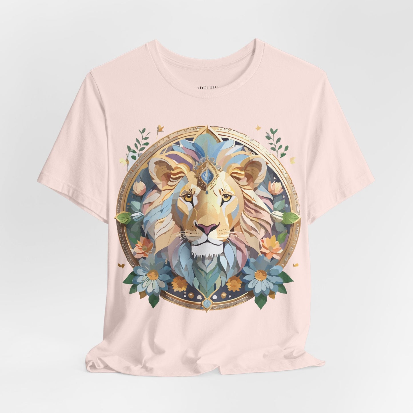Medallion Graphic Unisex 100 Cotton Vintage Animal Medal Artwork Tee 3
