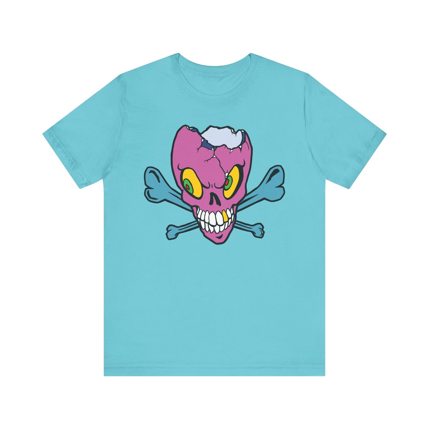Purple Skull Graphic Design Tee, Skull Shirt, Vintage Tees, Art Design T-Shirt, Vintage Graphic Tee, Art Shirts with Skulls 5
