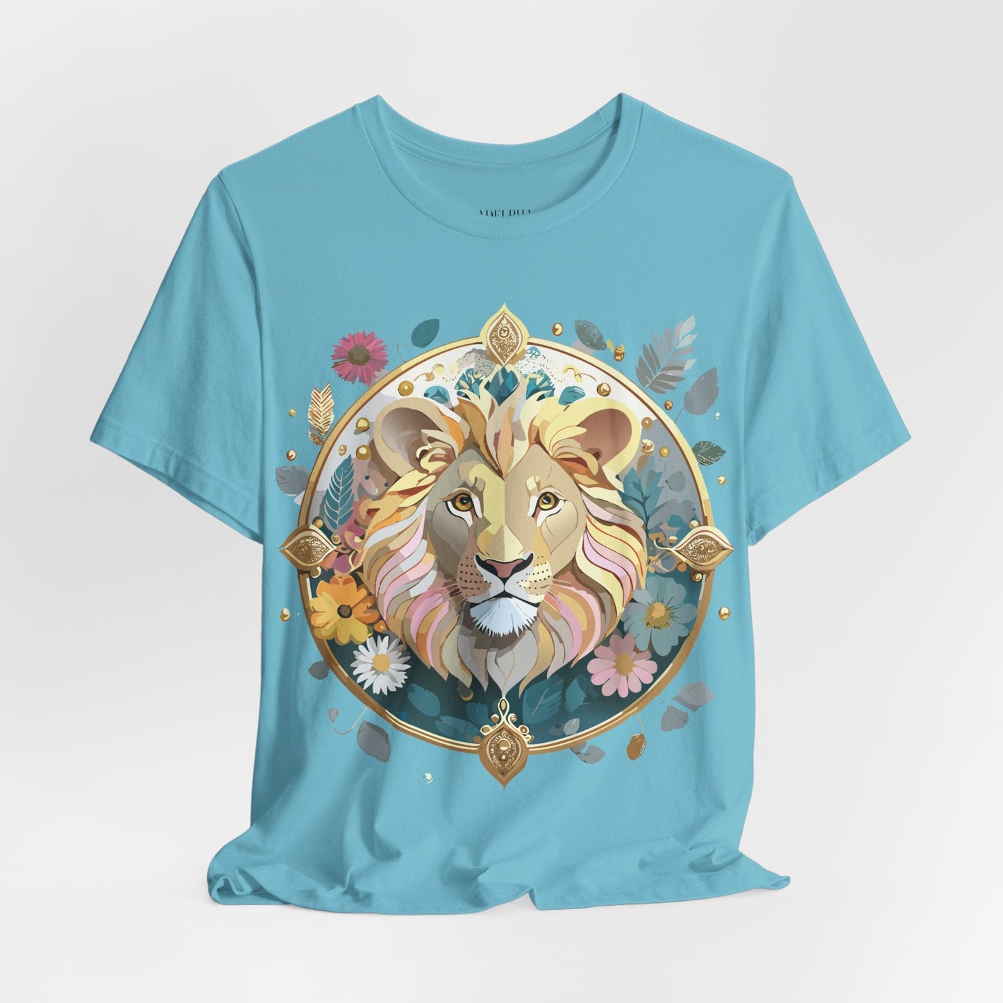 Medallion Graphic Unisex 100 Cotton Vintage Animal Medal Artwork Tee 64