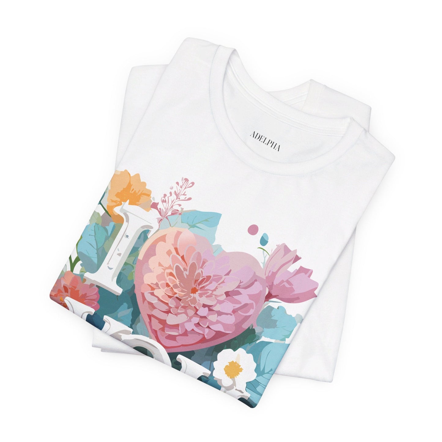 Valentine Graphic T Shirt Unisex Jersey Short Sleeve Tee With Adelpha Artwork Design