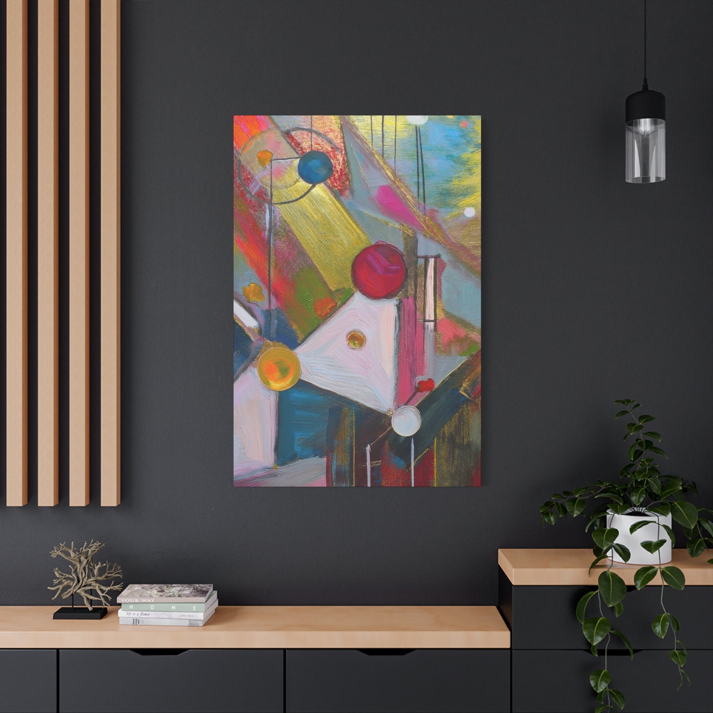 Abstract Oil Painting Print Canvas 20x24,20x30,24x30 24x32,24x36,30x40 32x48,36x48,40x60 Pine-Wood Inner Frame ABS-167
